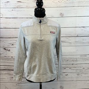 Vineyard Vines Women’s Oxford Stripe Grey Top